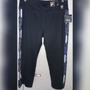 Fila Black and Blue Leggings